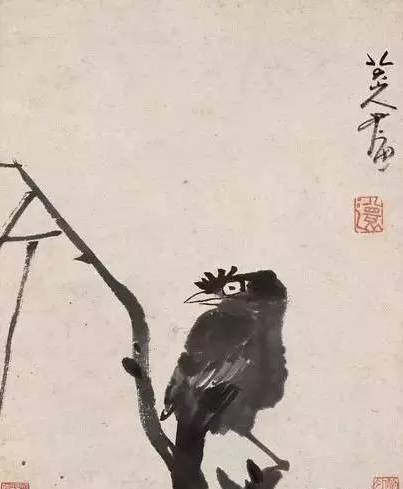 八大山人《孤禽圖》